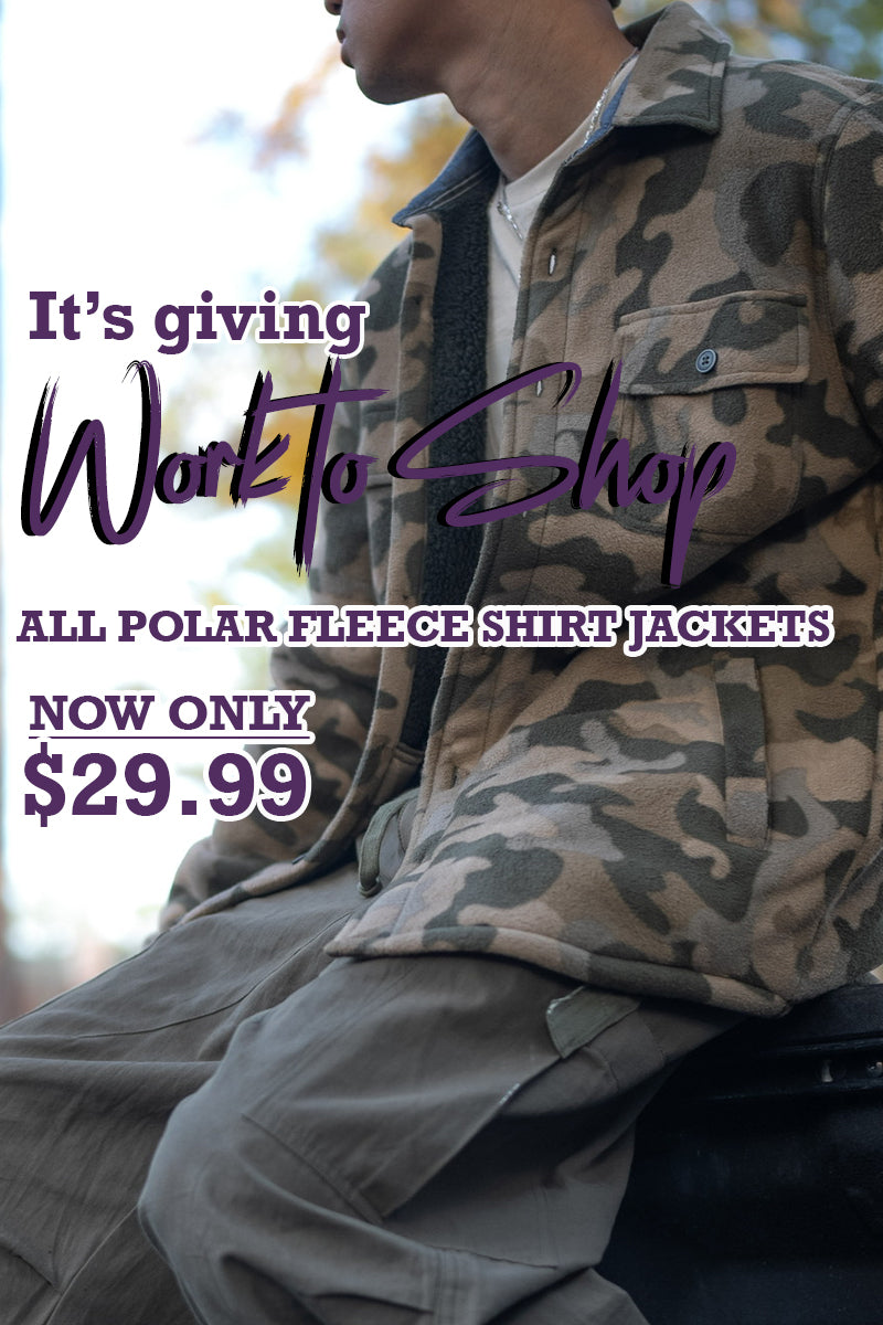 All polar fleece shirt jackets are now on sale at $29.99