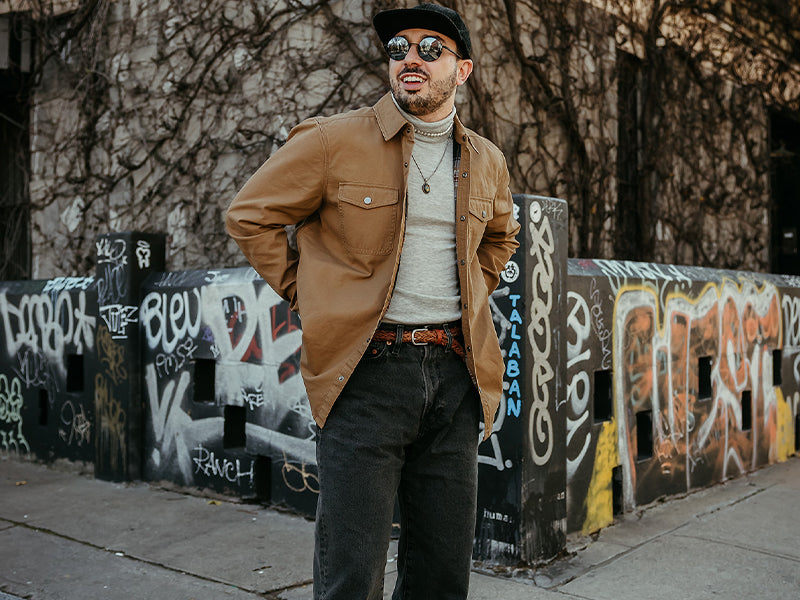 Shop our canvas shirt jackets for men. it is officially fall. Shop our latest trends for men and women. Styles ranging from crewnecks, joggers, plaid flannel shirts, waffle and double knit tops, polar fleece shirt jackets, shirt jackets, cardigans and many more.