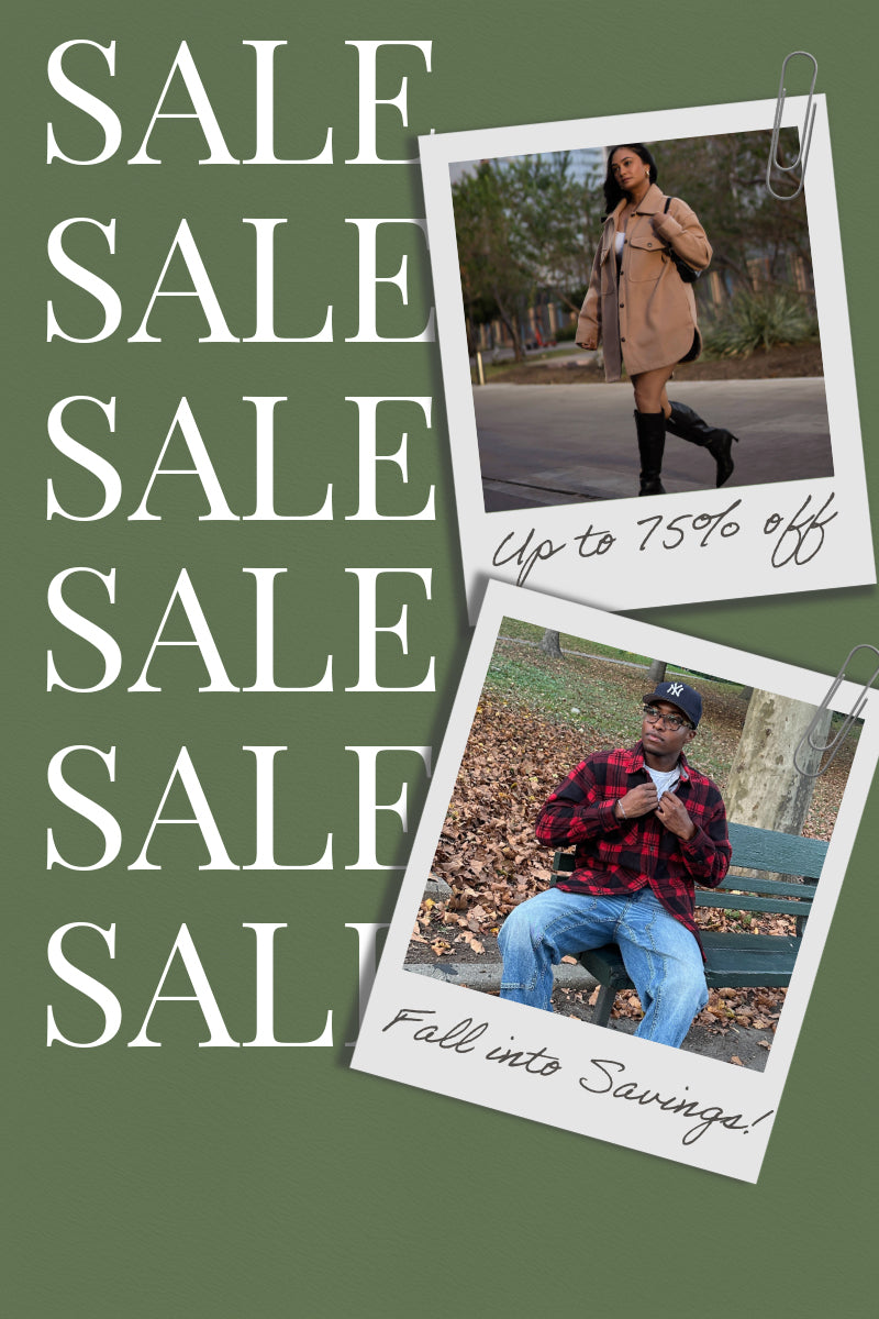 fall savings are here! Save up to 75% off on all mens and ladies fashion from plaid flannel shirts, joggers, crewnecks, shirt jackets, cardigan sweaters, plush and polar fleece jackets, pjs, double knit and waffle crewnecks, overshirts and many more