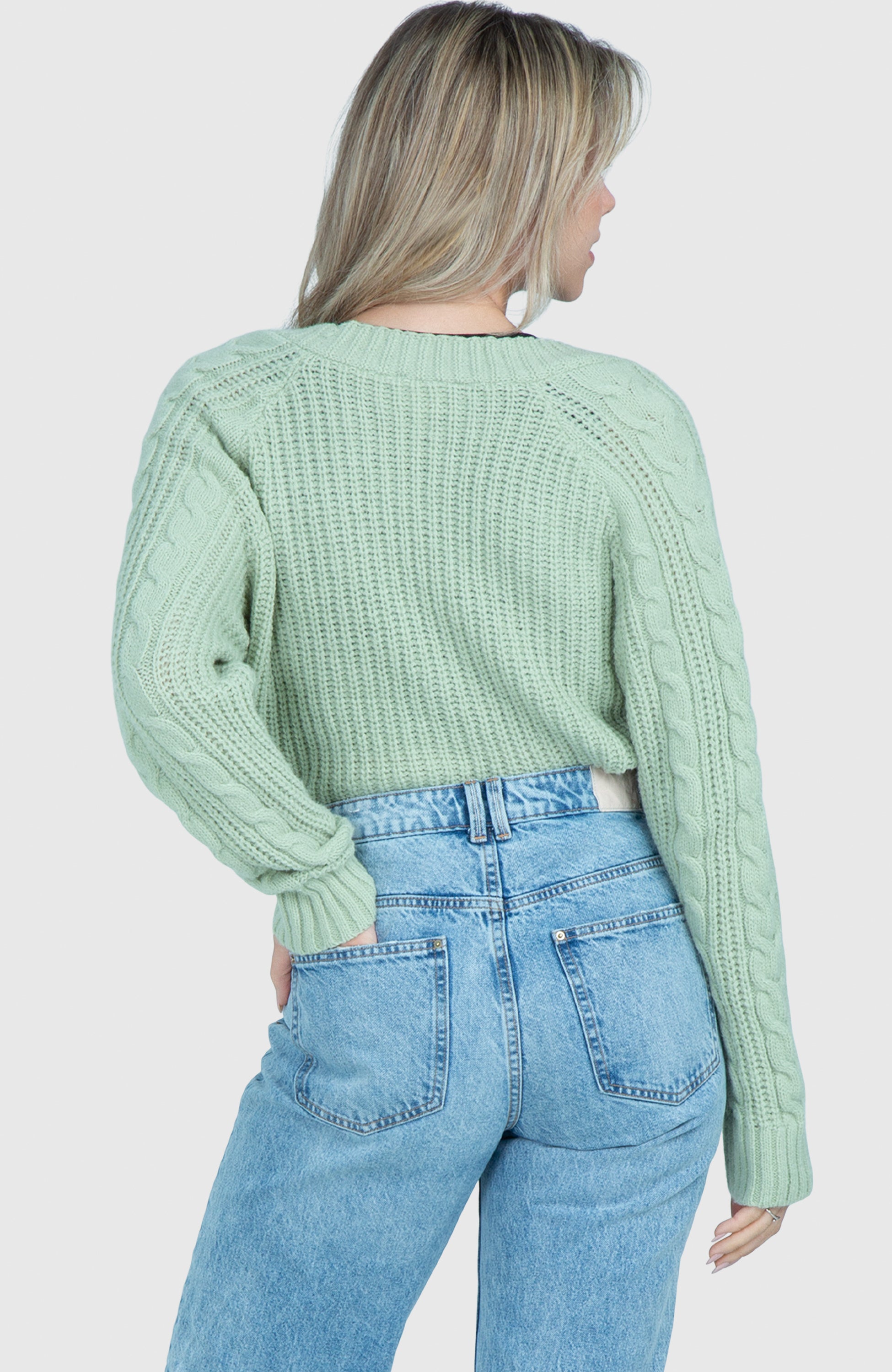 Hint of Mint Cardigan Sweater