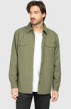 Sage Green Canvas Shirt Jacket