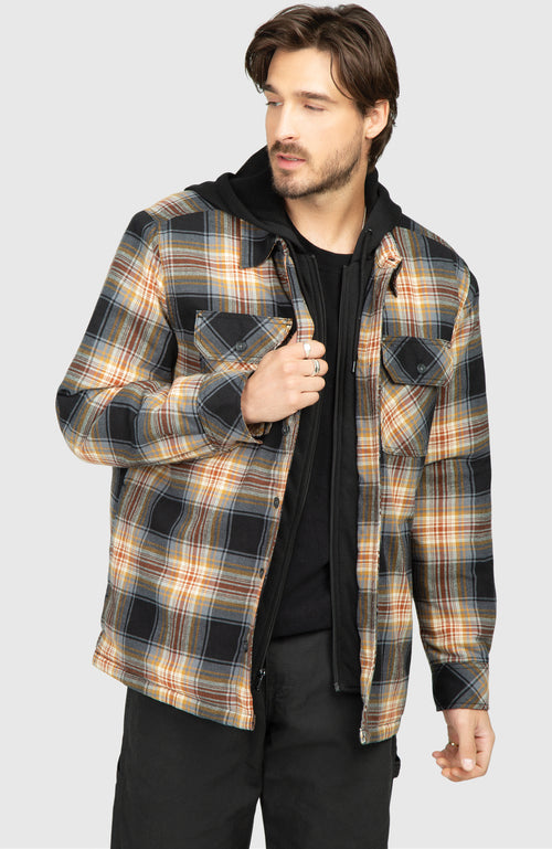 Buyers Picks Men Flannel Shirt Jacket (B&T) - Shirts