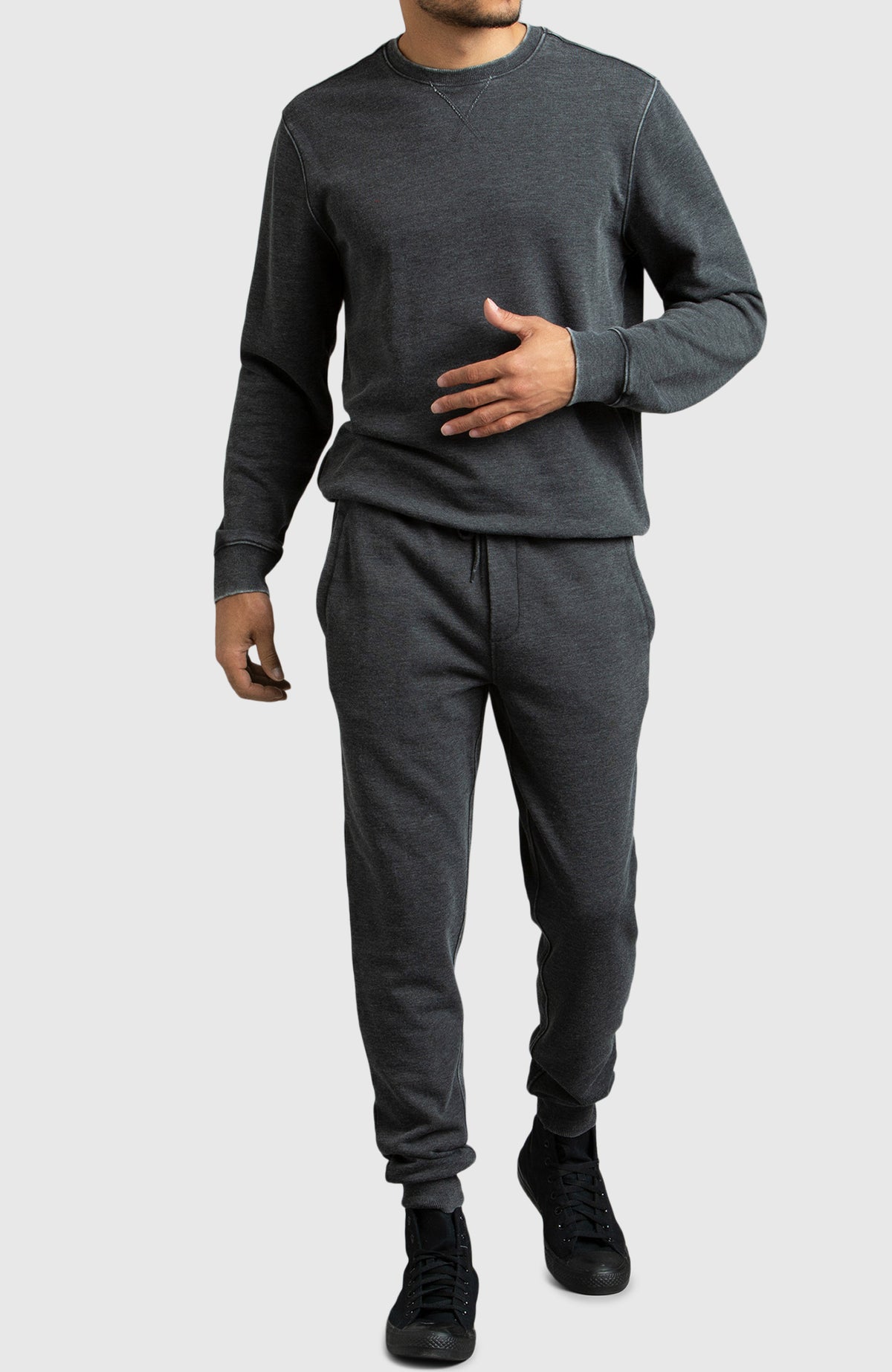 Black Fleece Jogger for Men - Full