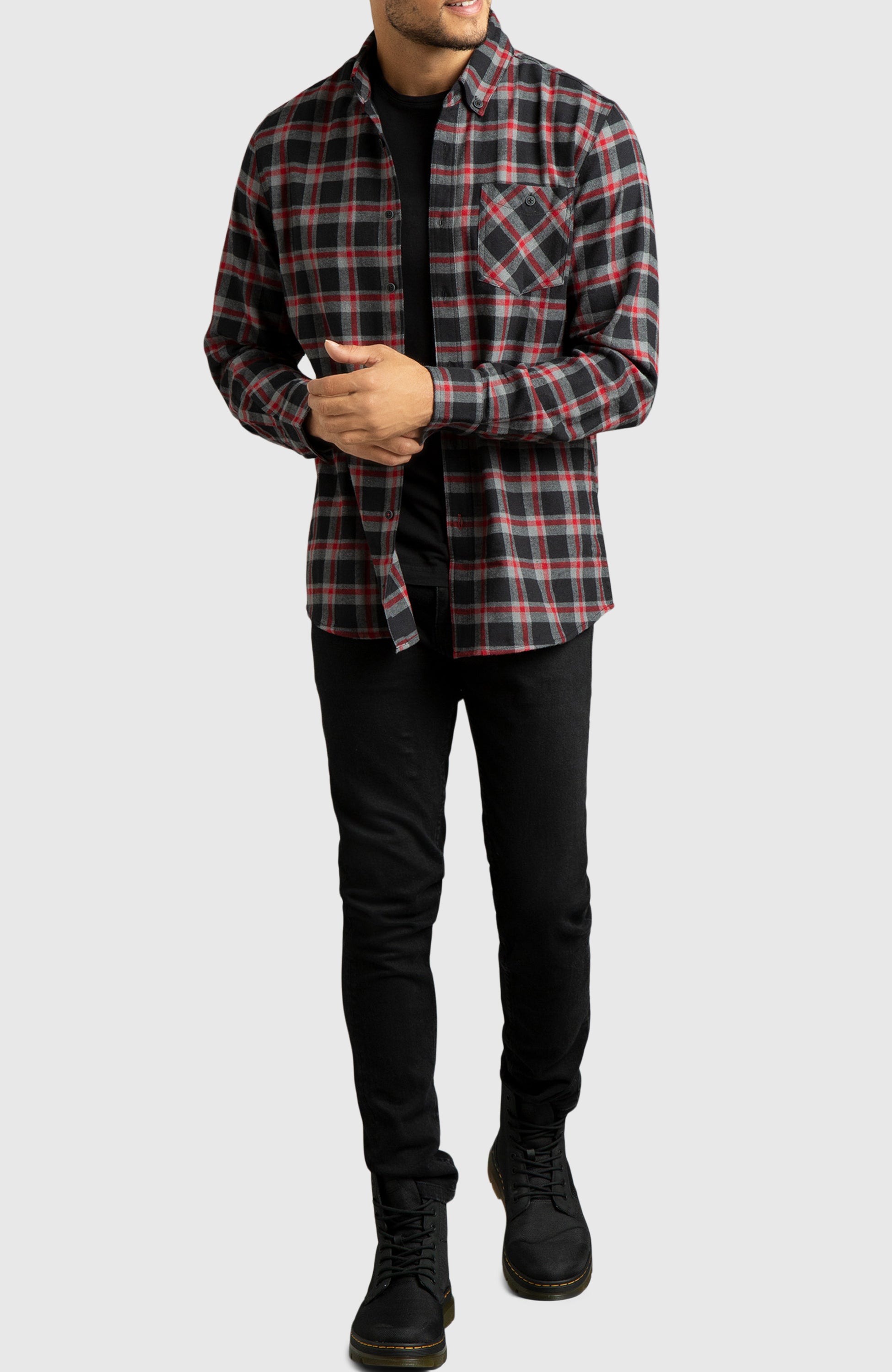 ☆FREEDOM☆ Flannel shirt black FD23WMSH3620BK 13_d14e2eca-223b-4b0b-ba0f-