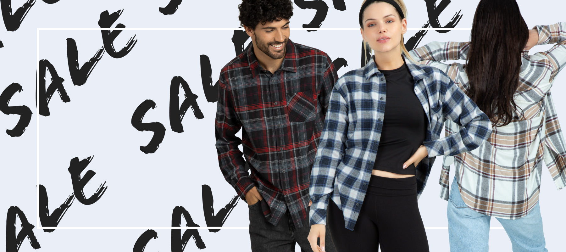 60% off all plaids for men and women. On sale for $9.99 instead of $24.99. ALl sales are final