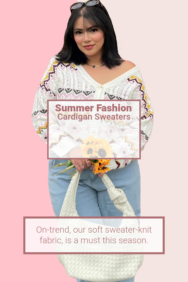 summer cardigans are here. ge your cardigan sweaters and jacquard cardigan sweaters. This years trends and styles are all about the cardigans. Shop now before we sell out. 