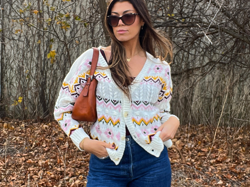 Shop the latest trends for women jacquard and cardigan sweaters are now only $29.99 that is 50% OFF
