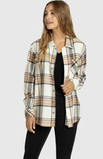 Brown Sugar Boyfriend Shirt for Ladies - Front