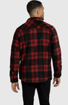 Red Buffalo Polar Fleece Shirt Jacket for Men - Back