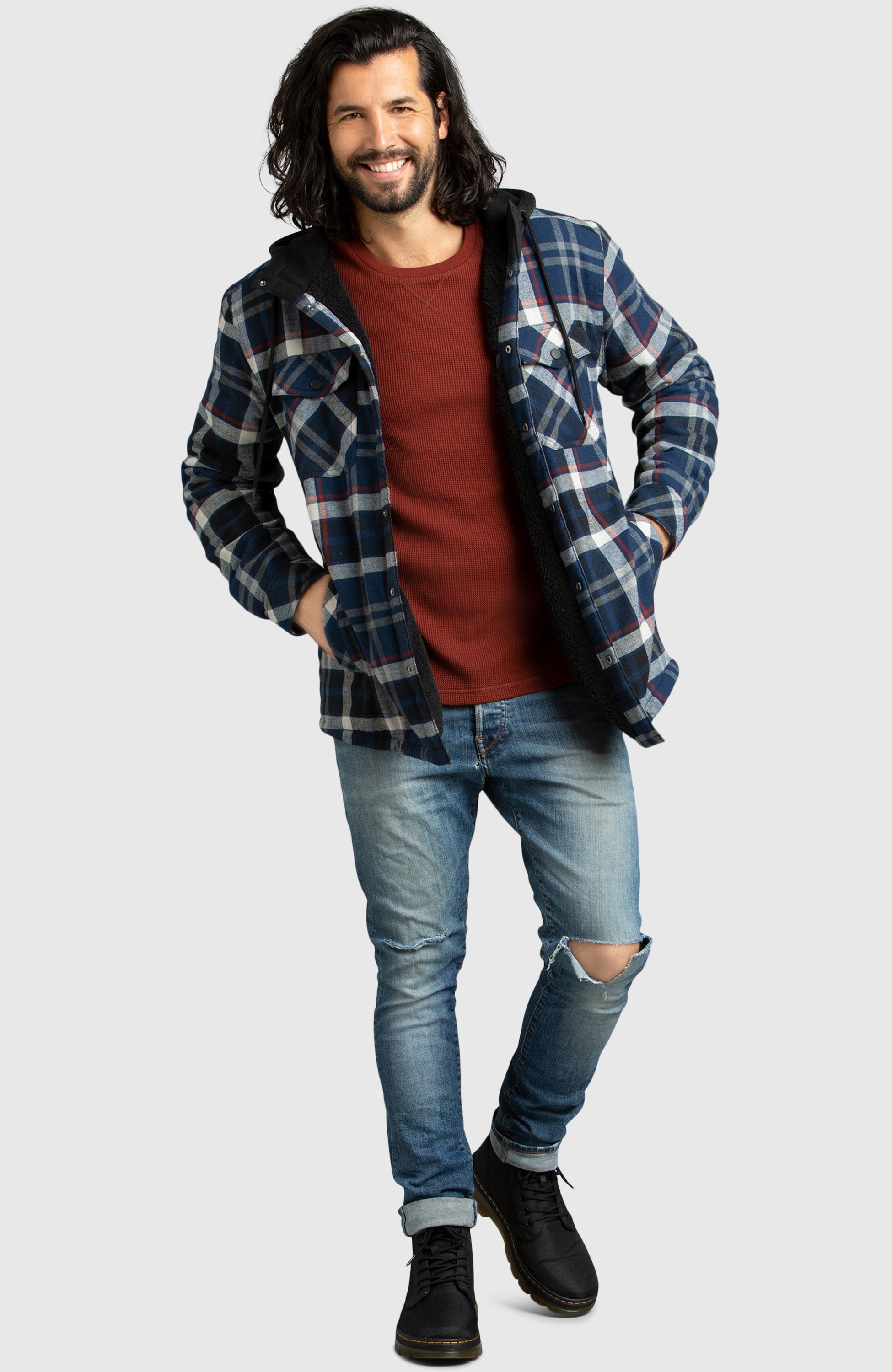 Boston traders hotsell men's flannel hoodie