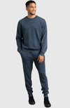 Blue Fleece Jogger for Men - Full