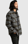 Rosin Melange Plaid Overshirt for Men - Side