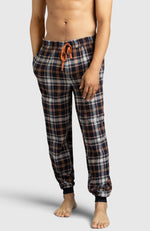 Blue Flannel Jogger Pyjama for Men - Front